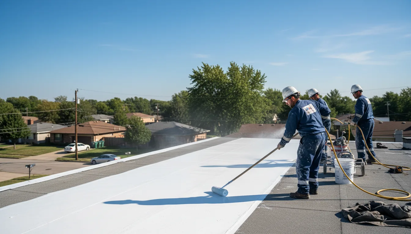 Commercial roof coating in Morristown, NJ near me
